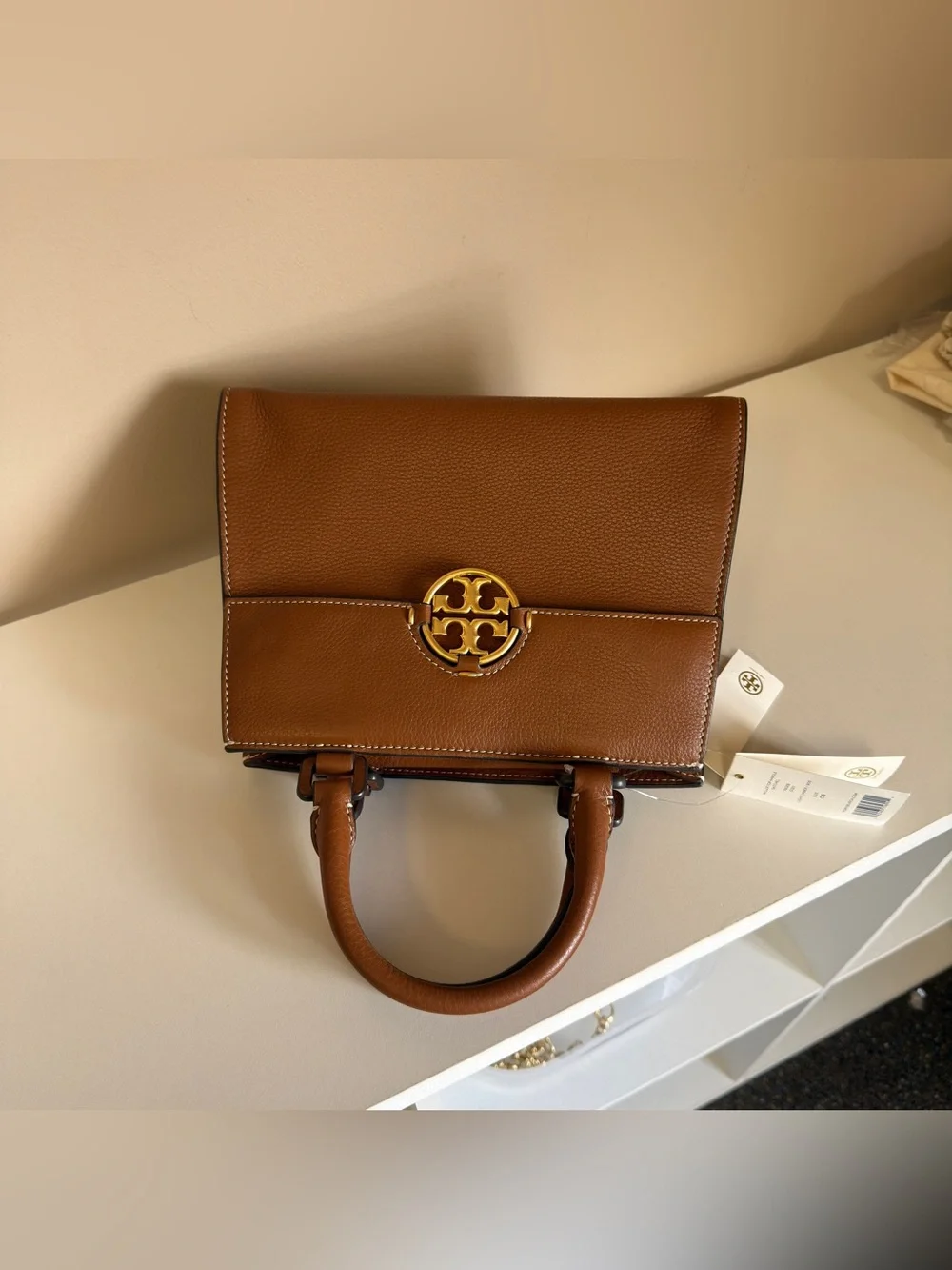 Tory Burch MILLER TOP HANDLE STCHEL 79329 missing long strap